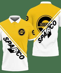 3D Printed Sparco An-Nh Polo Shirt Ver 2 (Yellow)