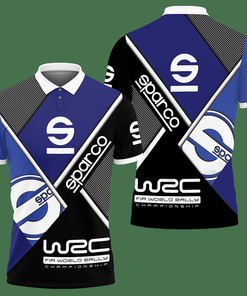 3D Printed Sparco VTH-HL Polo Shirt Ver 1 (Blue)