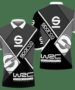 3D Printed Sparco VTH-HL Polo Shirt Ver 1 (Grey)