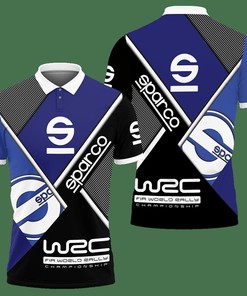 3D Printed Sparco Vth-Hl Polo Shirt Ver 2 (Blue)