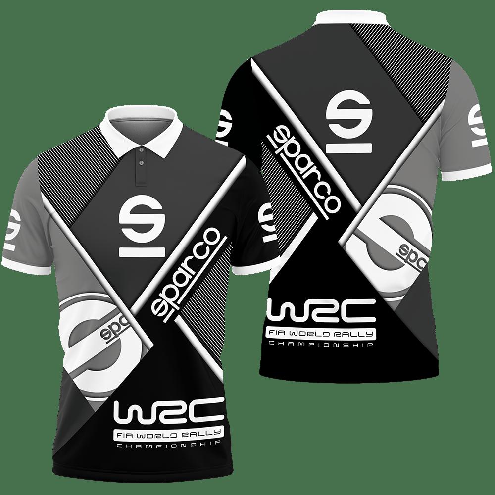 3D Printed Sparco Vth-Hl Polo Shirt Ver 2 (Grey)