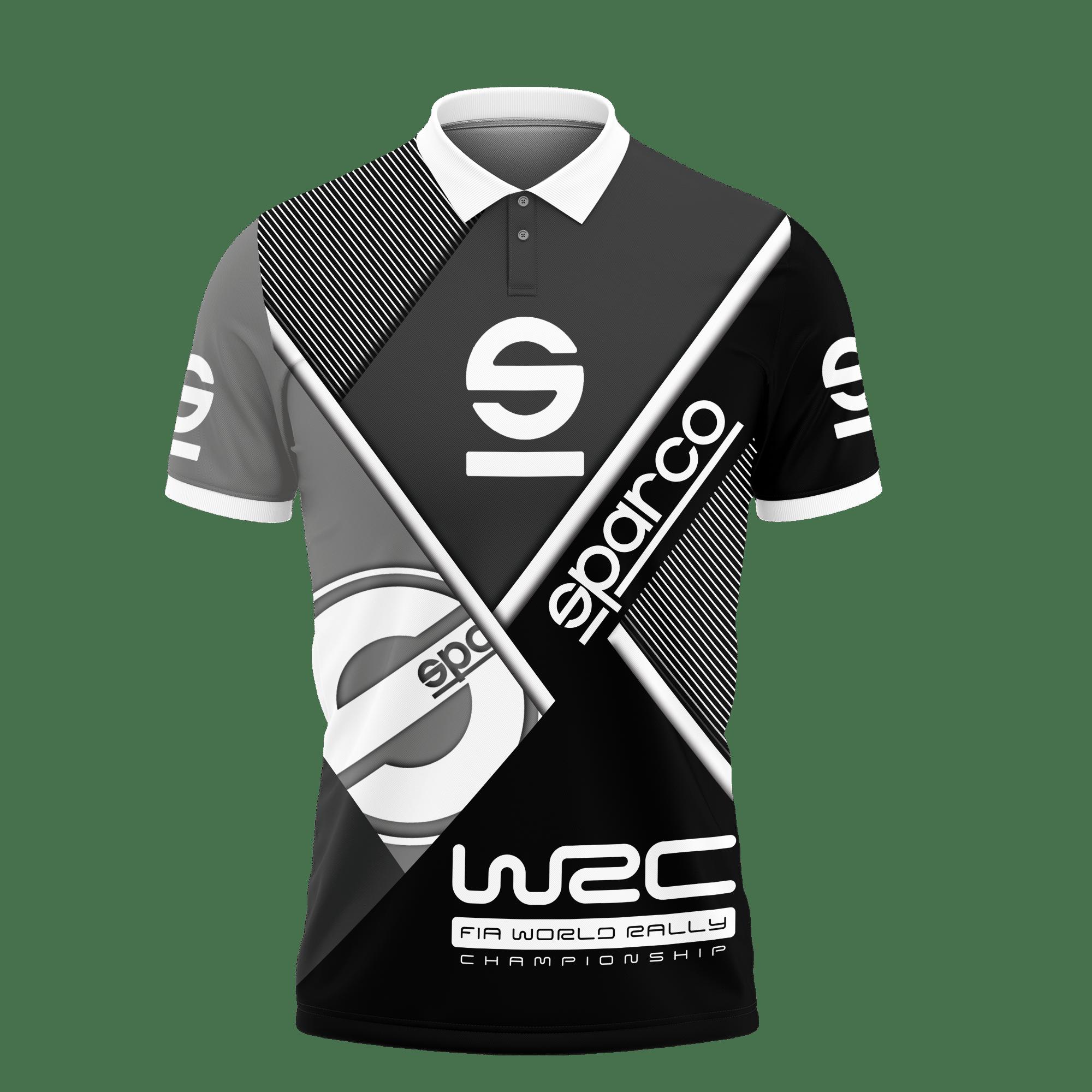 3D Printed Sparco Vth-Hl Polo Shirt Ver 2 (Grey) - Image 2