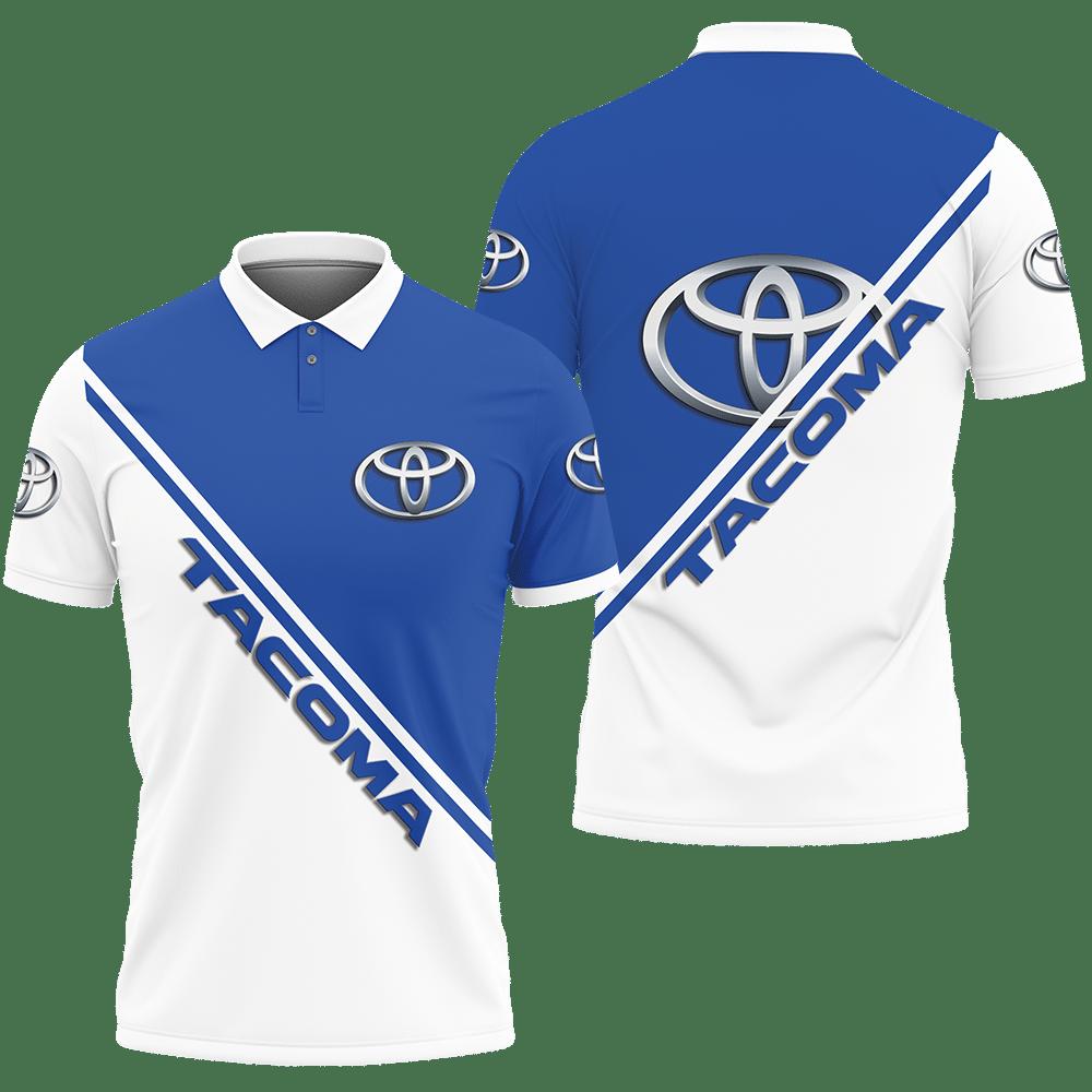 3D Printed Tacoma NQP-VA Polo Shirt Ver 2 (Blue)