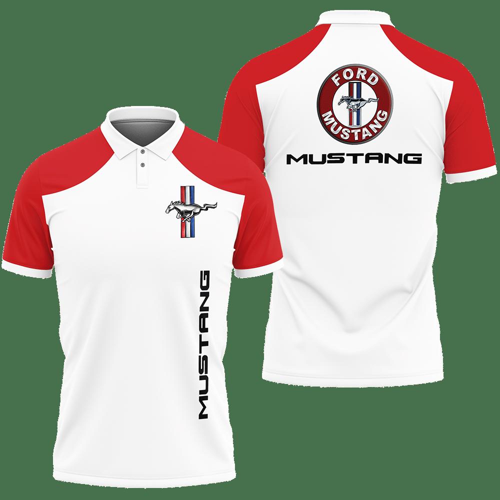 3D Printed The Ford Mustang PVT-LT Polo Shirt Ver 2 (Red)