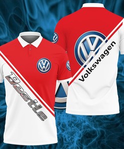3D Printed Volkswagen Beetle Nqp-Lt Polo Shirt Ver 1 (Red)