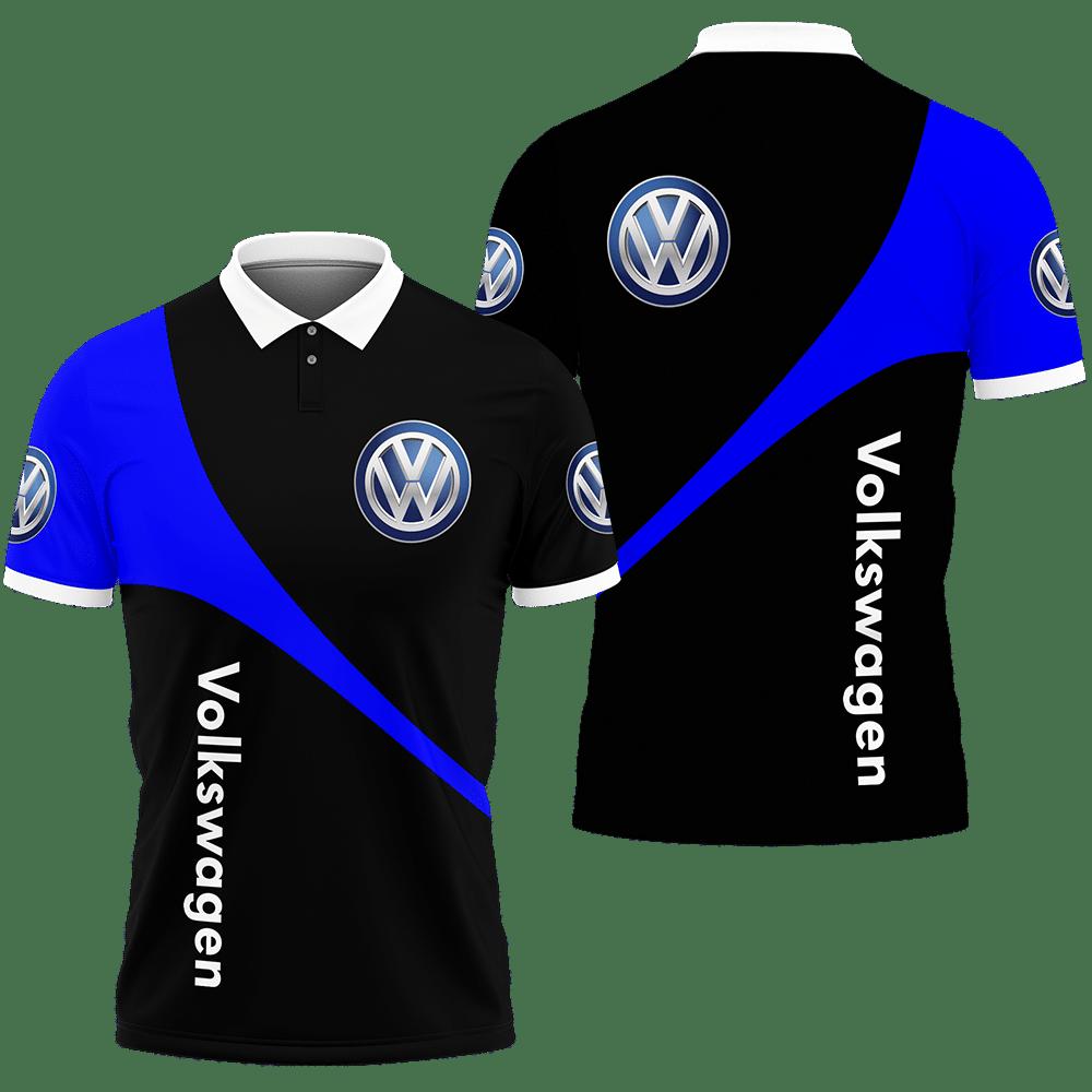 3D Printed Volkswagen PVT-HL Polo Shirt Ver 2 (Blue)