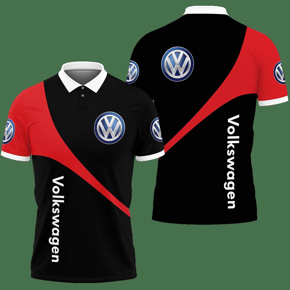 3D Printed Volkswagen PVT-HL Polo Shirt Ver 2 (Red)