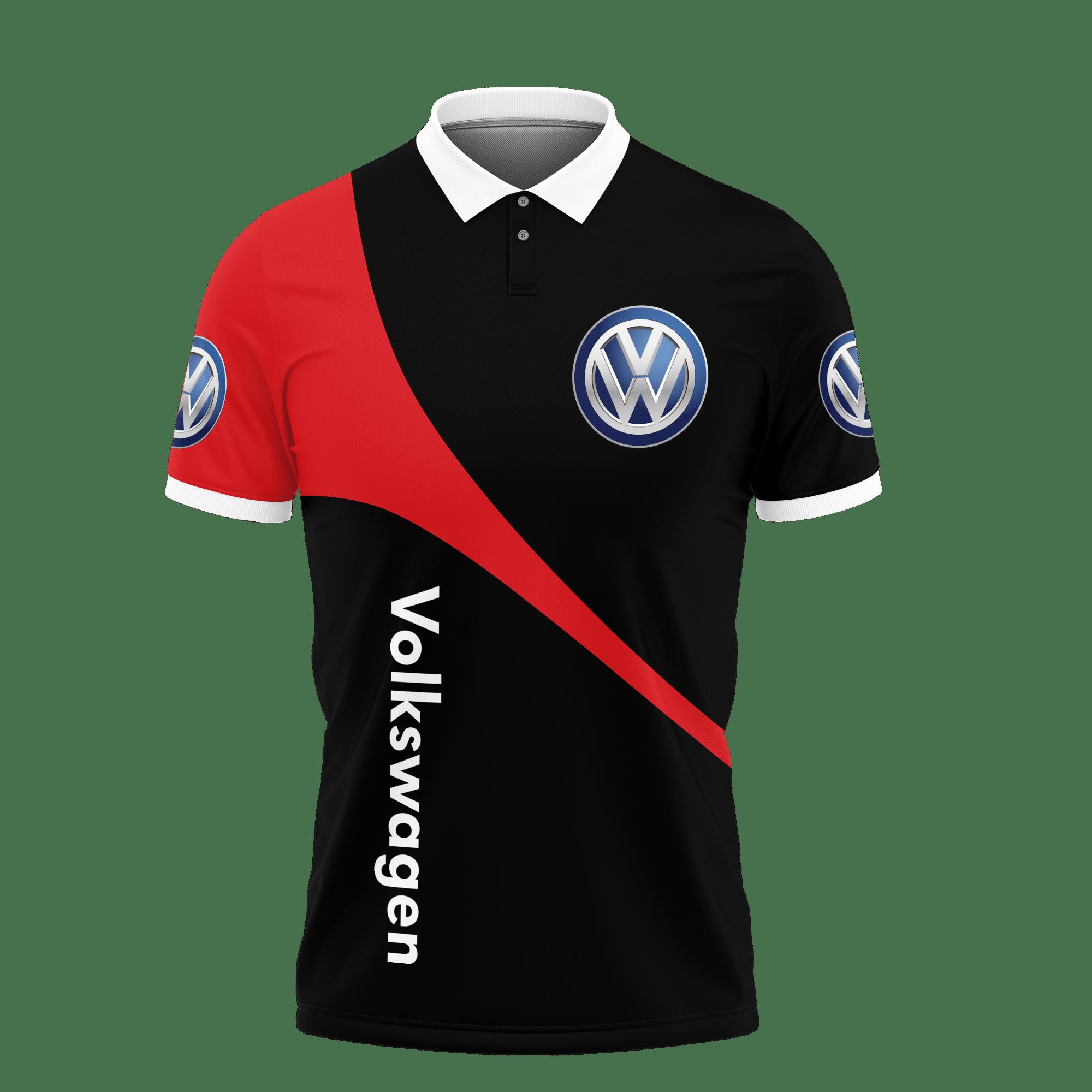 3D Printed Volkswagen Pvt-Hl Polo Shirt Ver 3 (Red) - Image 2