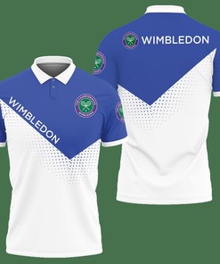 3D Printed Wimbledon Pvt-Hl Polo Shirt Ver 2 (Blue)