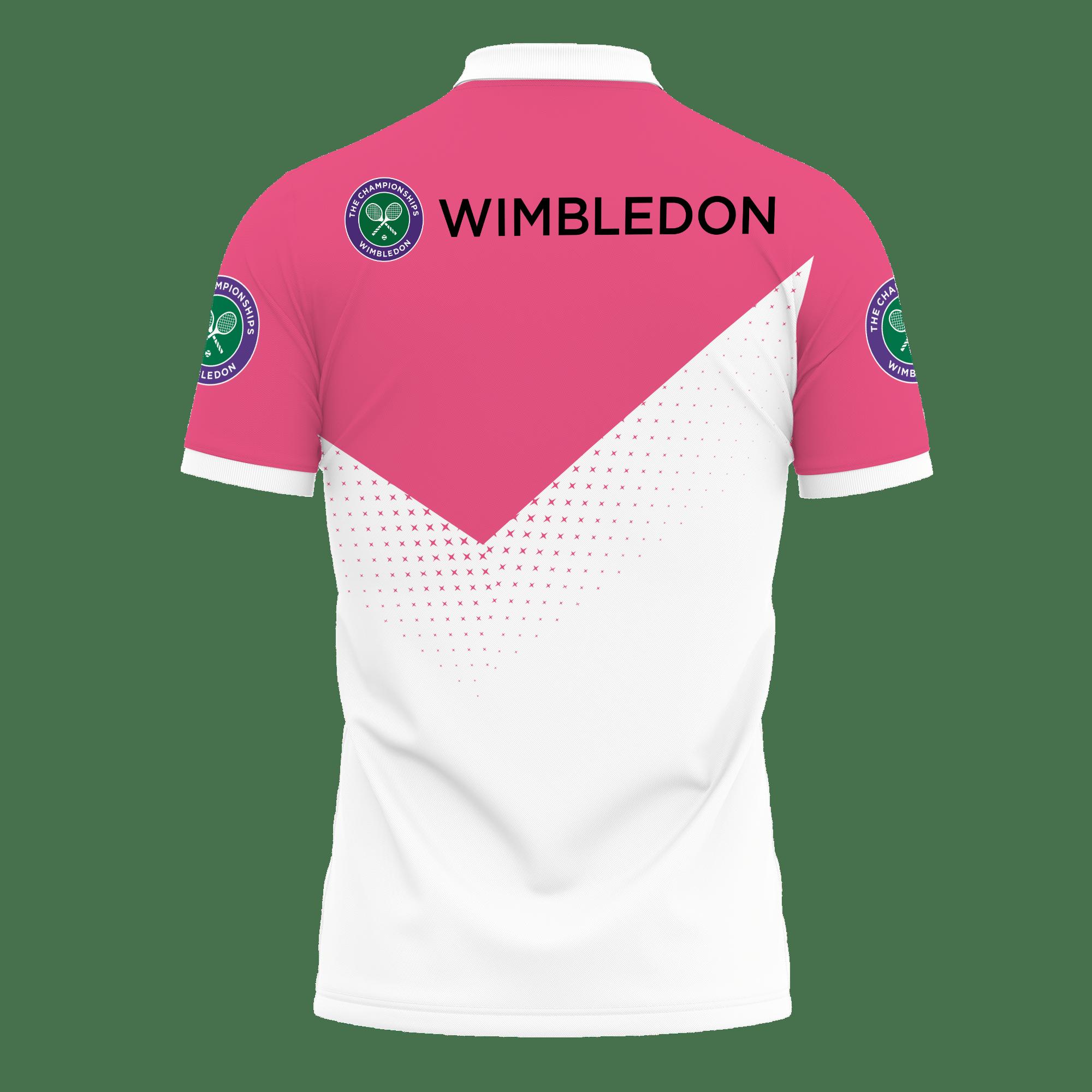 3D Printed Wimbledon Pvt-Hl Polo Shirt Ver 2 (Pink) - Image 2