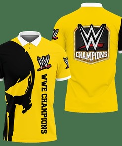 3D Printed Wwe Tnt-Hl Polo Shirt Ver 2 (Yellow)