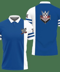 3D Printed Wwe Tnt-Va Polo Shirt Ver 1 (Blue)