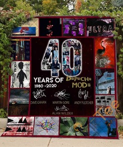 40 Years Of Depeche Mode Quilt Blanket Bedding Set