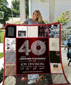 40 Years Of Unknown Pleasures Joy Division 1979-2019 Quilt Blanket Bedding Set