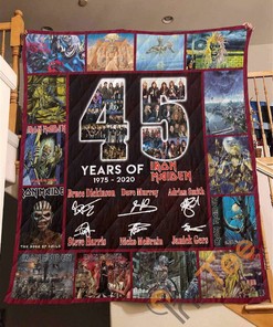 45 Years Of Iron Maiden Quilt Blanket Bedding Set