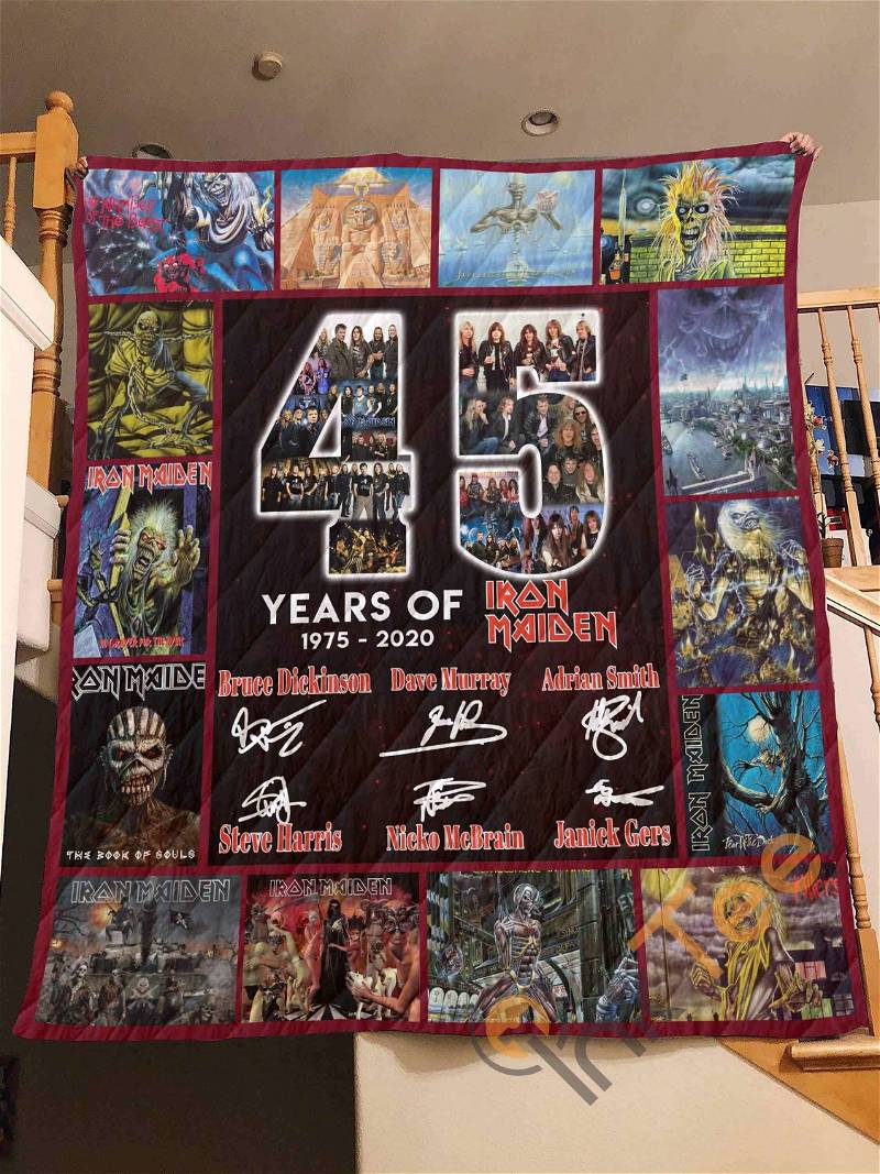 45 Years Of Iron Maiden Quilt Blanket Bedding Set