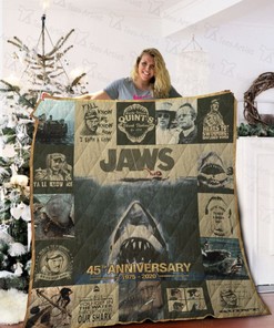45th Anniversary Jaws Quilt Blanket Bedding Set