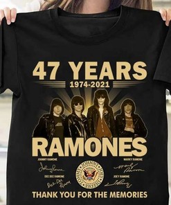 47 Years Ramones Fan Gift T-Shirt