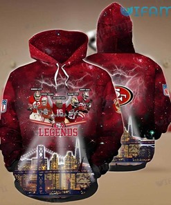 49ers Hoodie 3D Legends San Francisco 49ers Gift