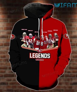 49ers Hoodie 3D Legends Signatures San Francisco 49ers Gift