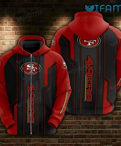 49ers Zip Up Hoodie 3D Armor San Francisco 49ers Gift