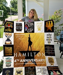 4th Anniversary Hamilton For Fans Collection Quilt Blanket Bedding Set