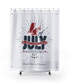 4th of July Home Decor, 4th of July Curtain, 4th of July Shower Curtain, Independence Day Curtain, 4th of July Patio Curtain, Outdoor