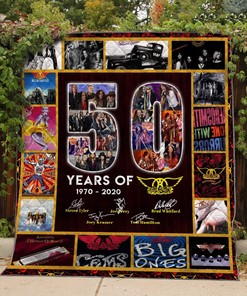 50 Years Of Aerosmith Quilt Blanket Bedding Set