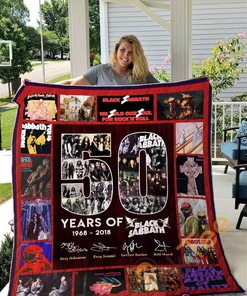 50 Years Of Black Sabbath Quilt Blanket Bedding Set With Pillowcase Option