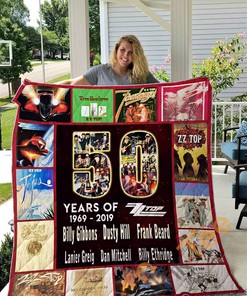 50 Years Of Zz Top Quilt Blanket Bedding Set
