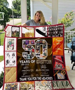 50Years Of Led Zeppelin Quilt Blanket Bedding Set