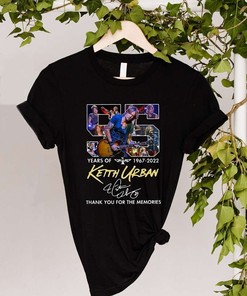 55 Years Of 1967 2022 Keith Urban Thank You For The Memories T-Shirt