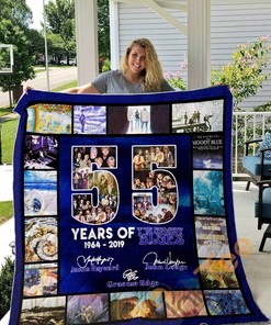 55 Years Of The Moody Blue Quilt Blanket Bedding Set