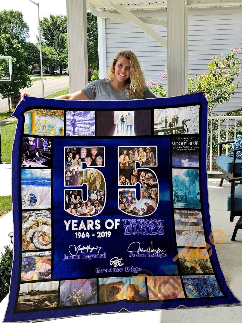 55 Years Of The Moody Blue Quilt Blanket Bedding Set