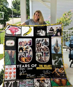 55 Years Of The Velvet Underground Quilt Blanket Bedding Set With Pillowcase Option