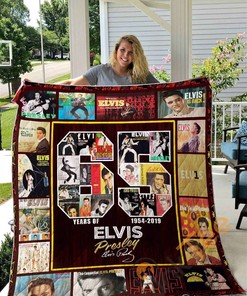 65 Years Of Elvis Presley Quilt Blanket Bedding Set
