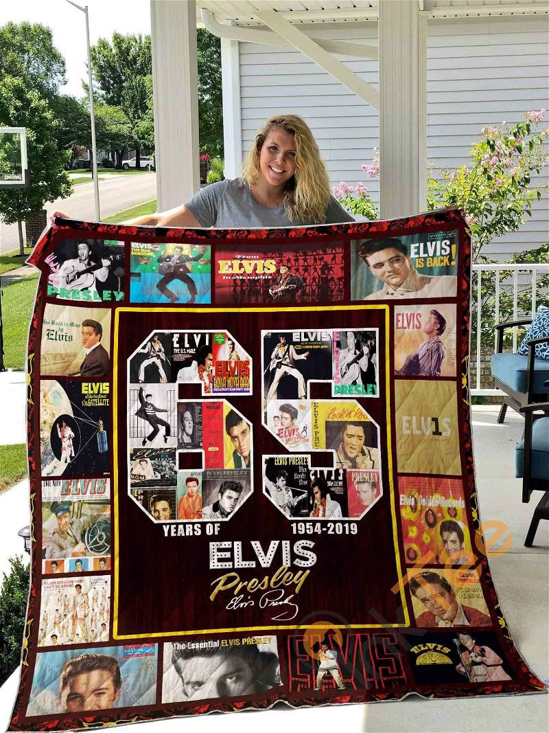 65 Years Of Elvis Presley Quilt Blanket Bedding Set