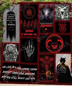 666 Satan Quilt Blanket Bedding Set
