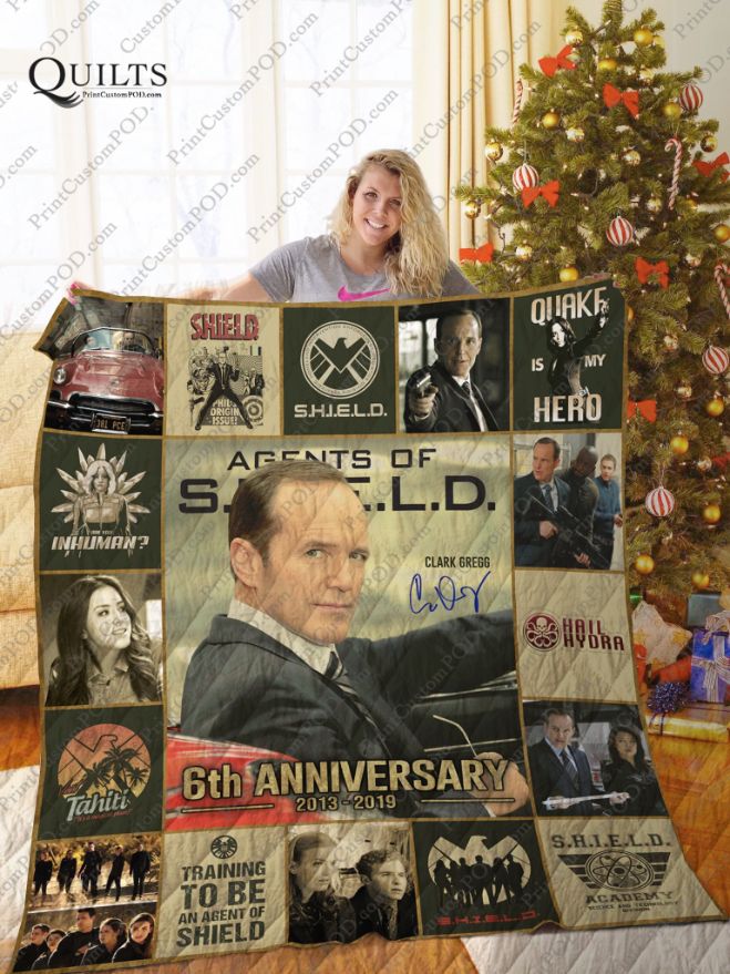 6th Anniversary Agents Of Shield Collected Quilt Blanket Bedding Set