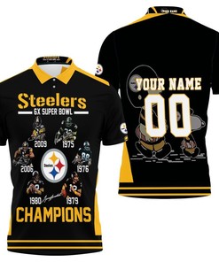 6x Super Bowl Champions Pittsburgh Steelers Personalized 2020 Nfl Season Snoopy Vs Peanuts Personalized 3D All Over Print Polo Shirt