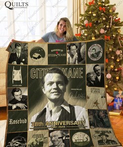 78th Anniversary Citizen Kane Love Quilt Blanket Bedding Set