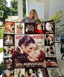 80 Years Of Gone With The Wind Quilt Blanket Bedding Set