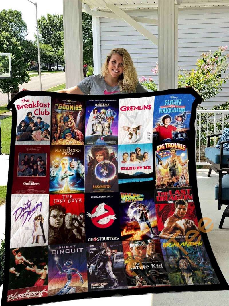 80S Movie Quilt Blanket Bedding Set