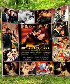 80Th Anniversary 19-2019 Gone With The Wind Quilt Blanket Bedding Set