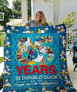 85 Years Of Donald Duck Quilt Blanket Bedding Set