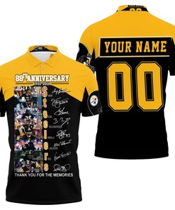 88th Anniversary Pittsburgh Steelers Great Player Thank You For The Memories American Flag Personalized 3D All Over Print Polo Shirt