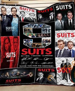 9 Seasons Of Suits Quilt Blanket Bedding Set