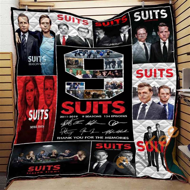 9 Seasons Of Suits Quilt Blanket Bedding Set