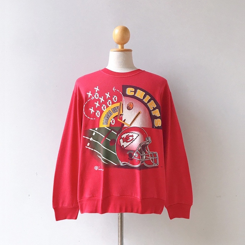 90s Kansas City Chiefs NFL Football Sweatshirts - Image 2