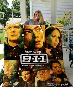 9-1-1 Back On Call Lone Star Quilt Blanket Bedding Set